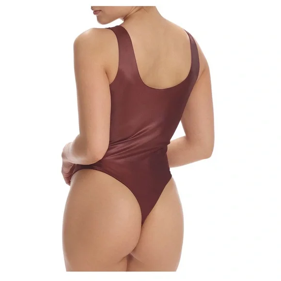 Commando Matte Metallic High-Cut Bodysuit - Copper - Picture 4 of 6